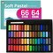 Soft Pastels, 64 colors with additional 2pcs, Non Toxic Art Supplies, Drawing Media for Artist Stick Pastel